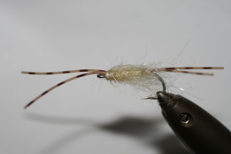 Barred Round Rubber Legs - Orange/Yellow (FL.)