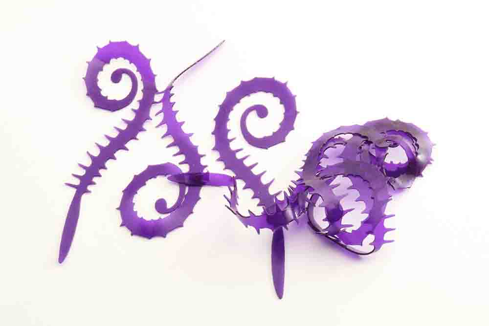 Spiked Rolla tails - Purple