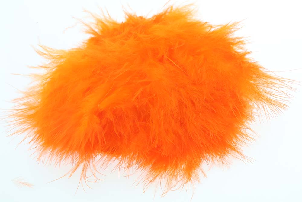 Wolly Bugger Marabou - Fl. Orange