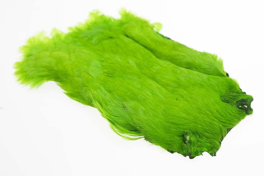 Salmon Hen Neck - Highlander Green