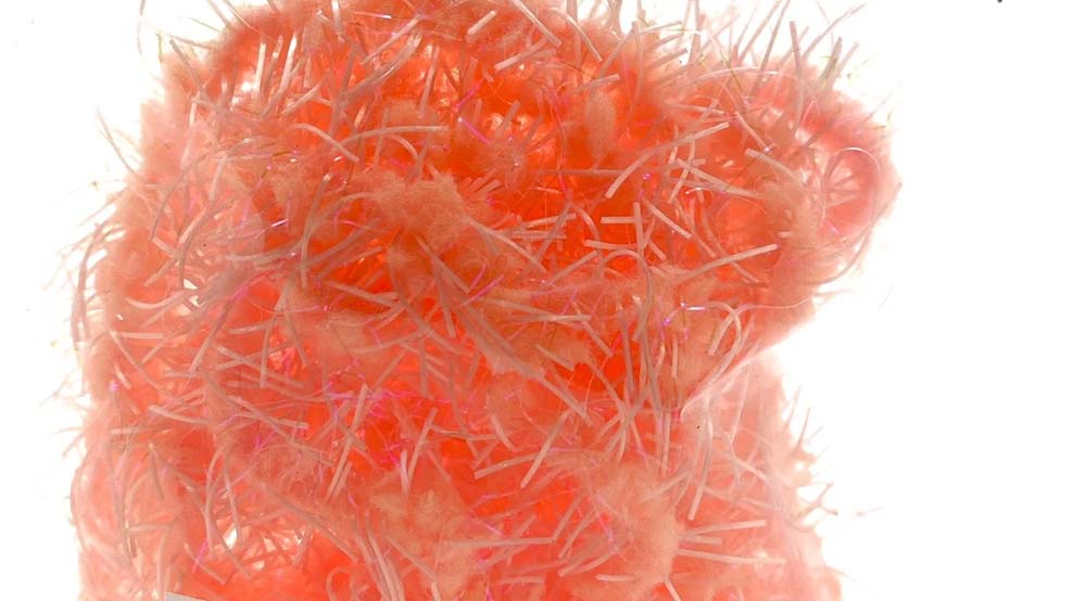 Creeper chenille - UV Prawn