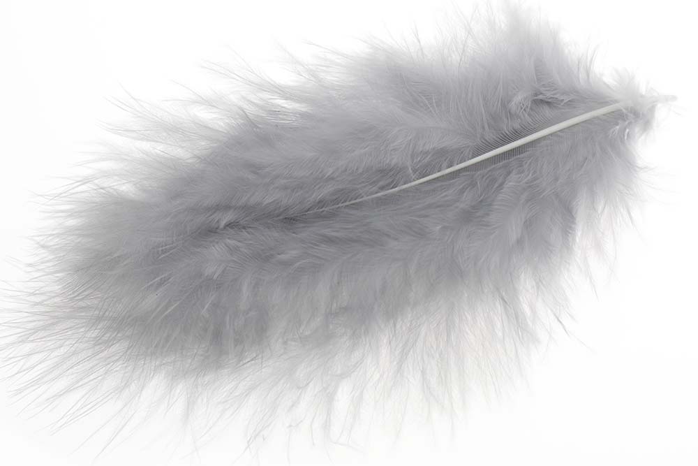 Wolly Bugger Marabou - Shad Grey