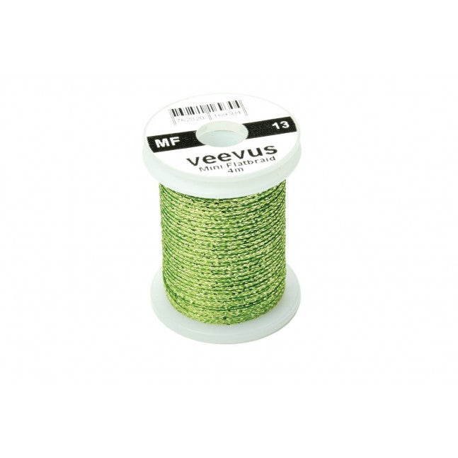 Veevus Mini Flatbraid - Chartreuse