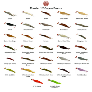 You added <b><u>Whiting Rooster 1/2 Cape – Bronze</u></b> to basket.