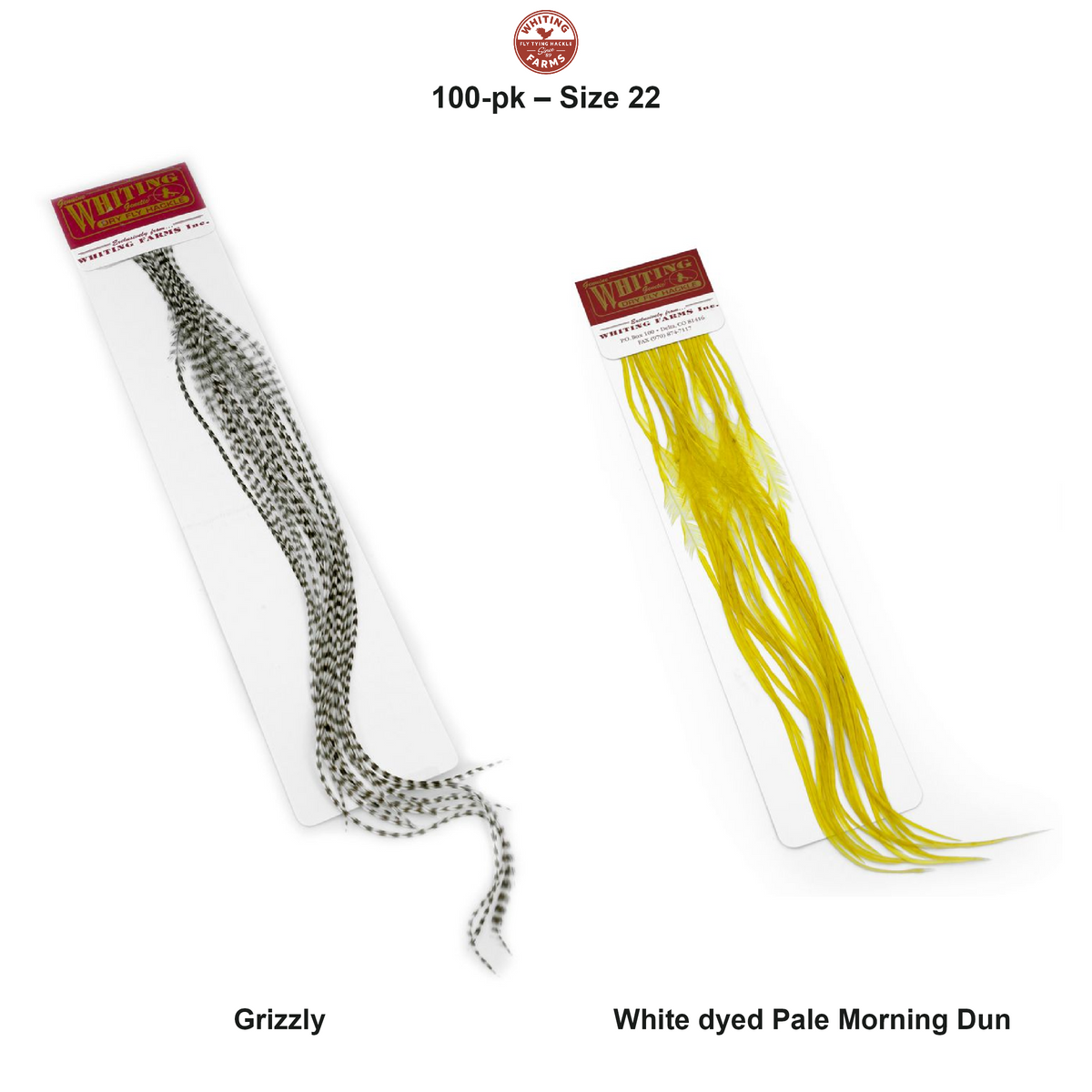 Farveoversigt – Whiting 100-pk – Size 22