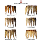 Farveoversigt – Whiting Heritage Rooster Saddle