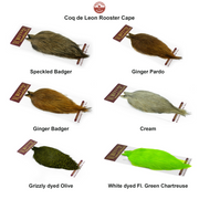 Farveoversigt – Whiting Coq de Leon Rooster Cape