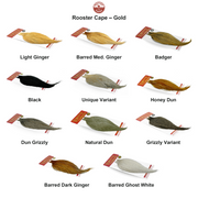 Farveoversigt – Whiting Rooster Cape – Gold