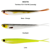 Farveoversigt – Twinteez V2 V-Tail 9G (Løssalg)