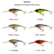Farveoversigt – Babybite Dr Crankbait 13G Floating