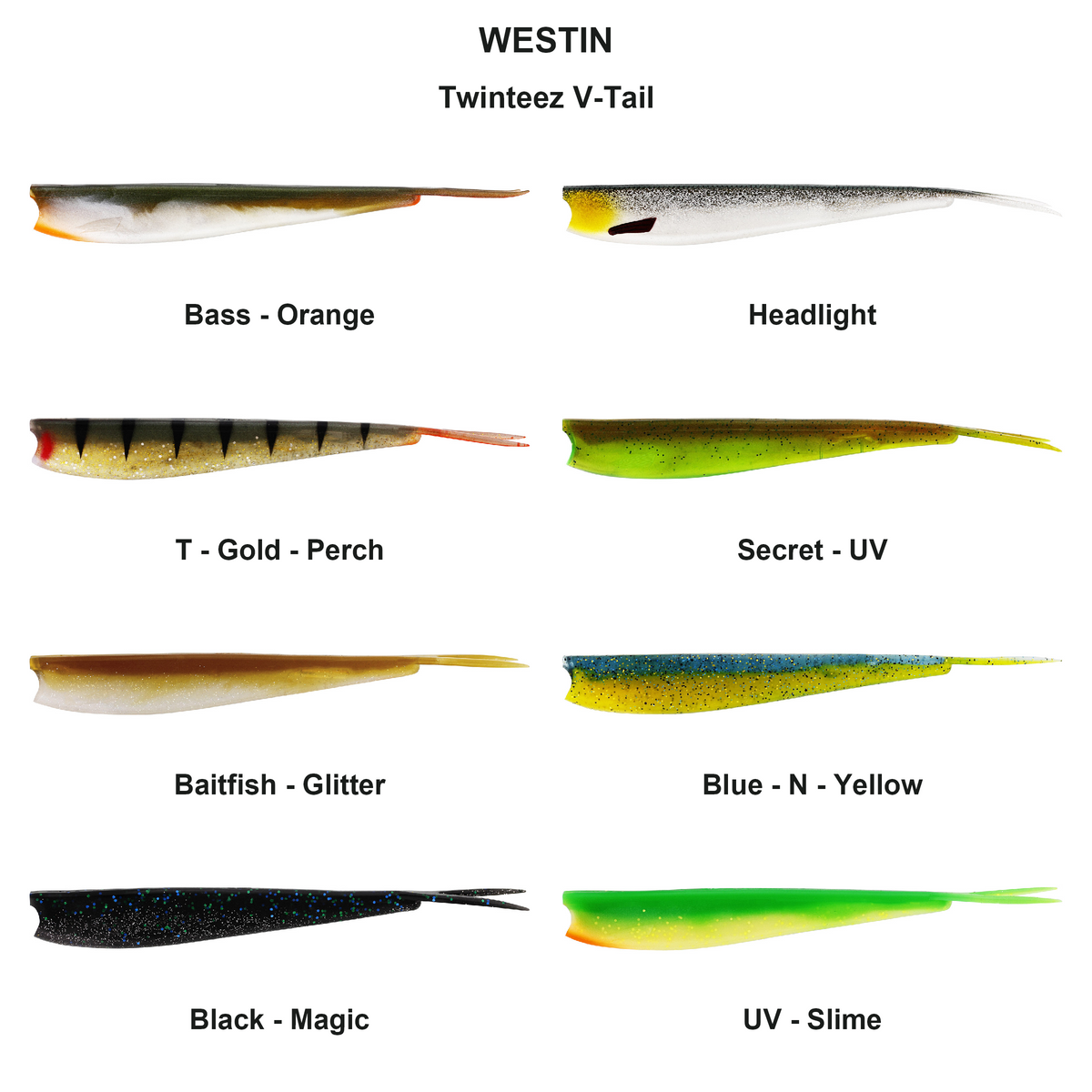 Farveoversigt – Twinteez V-Tail