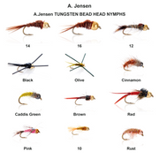 Farveoversigt – A.Jensen TUNGSTEN BEAD HEAD NYMPHS