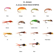 Farveoversigt – A.Jensen BEAD HEAD NYMPHS