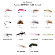 Farveoversigt – A.Jensen SEATROUT FLIES - Series 3