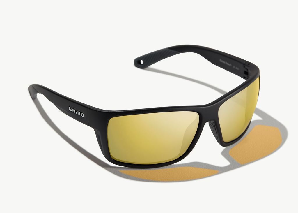 Bajio Bales Beach Black Matte - Yellow Glass