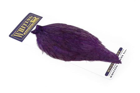 You added <b><u>Whiting American Rooster Cape - White dyed Purple</u></b> to basket.