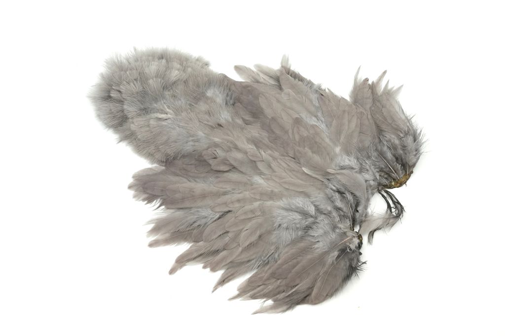 Whiting Rooster Softhackle W Chickabou SH/C - White dyed Dun