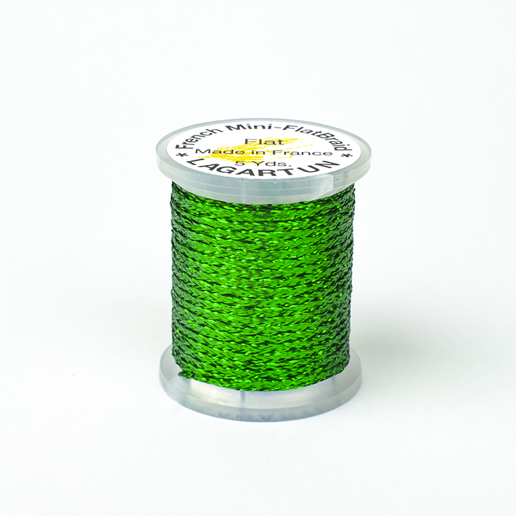 French Mini Flatbraid - Green