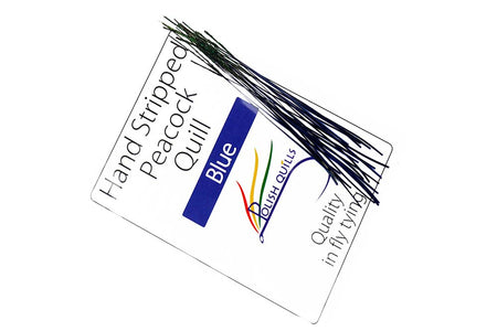 You added <b><u>Hand Stripped Peacock Quill - Blue</u></b> to basket.
