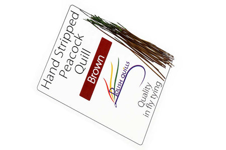 You added <b><u>Hand Stripped Peacock Quill - Brown</u></b> to basket.