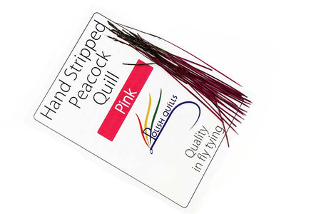 You added <b><u>Hand Stripped Peacock Quill - Pink</u></b> to basket.