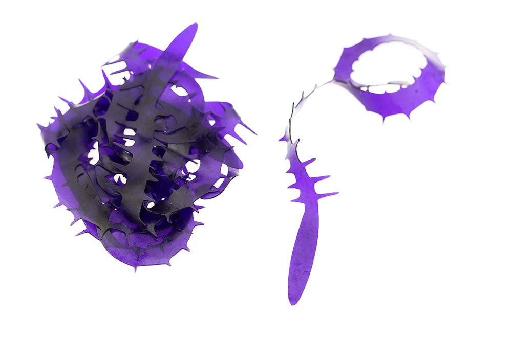 Spiked Rolla tails - Purple