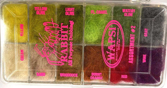 You added <b><u>Rabbit Dispenser #2 Dubbing</u></b> to basket.