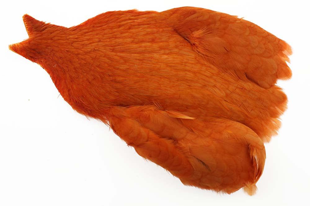 4B Whiting Hen Cape - Burnt Orange