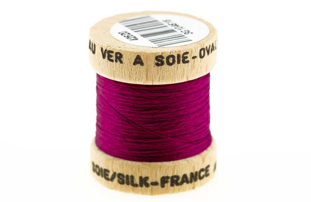 100% Pure French Silk - Burgundy