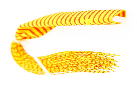 You added <b><u>Barred Round Rubber Legs - Yellow/Orange/Red</u></b> to basket.