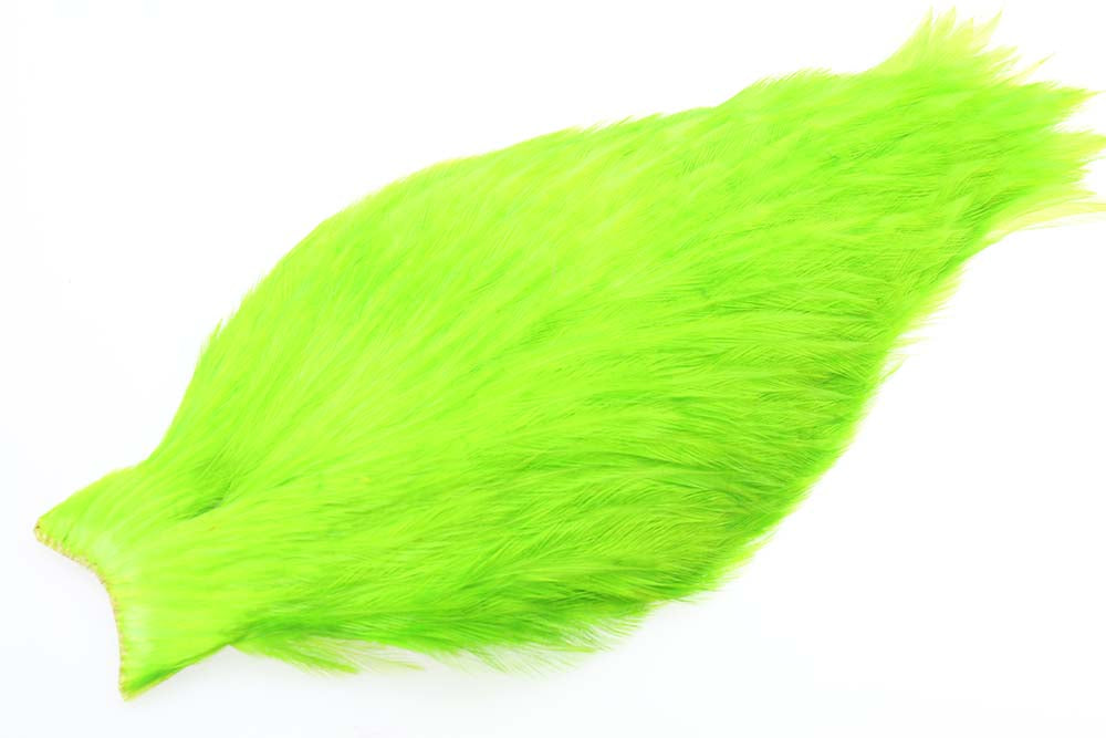 Whiting American Rooster Cape - Green Chartreuse
