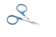 Scissor straight 4" tungsten carbide fine blade Blue