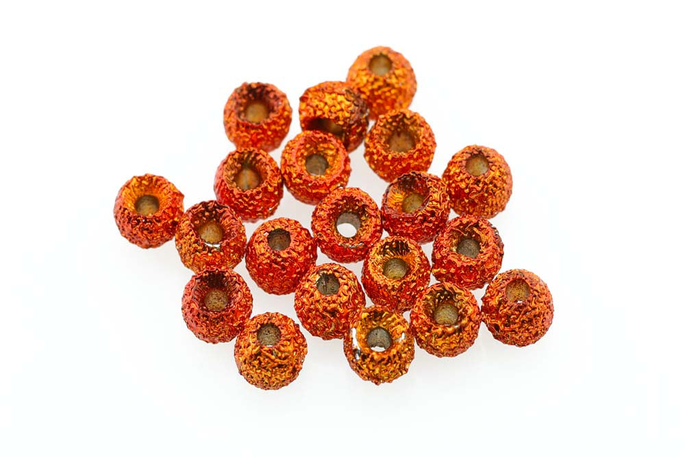 Gritty Tungsten beads - Orange Grit