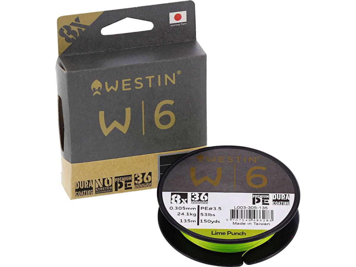 Westin W6 8 braid Lime Punch 300m
