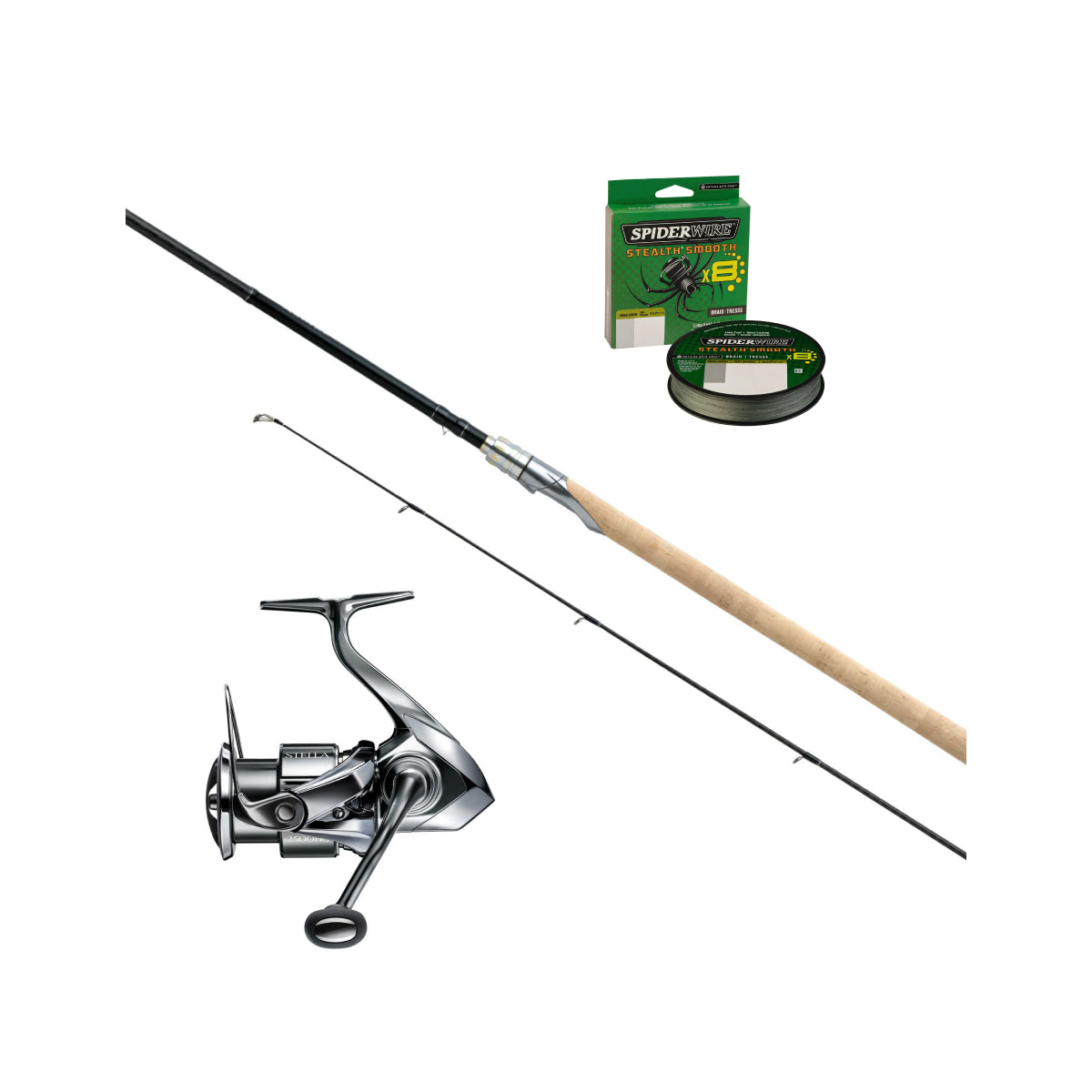 Luxury fishing set for salmon and sea trout