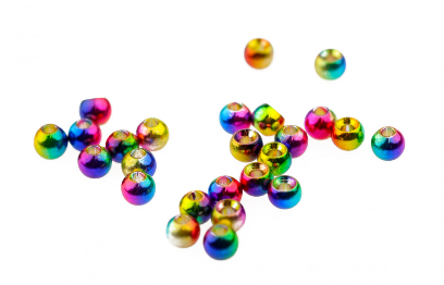 Multihued Rainbow Brass Beads - Rainbow 